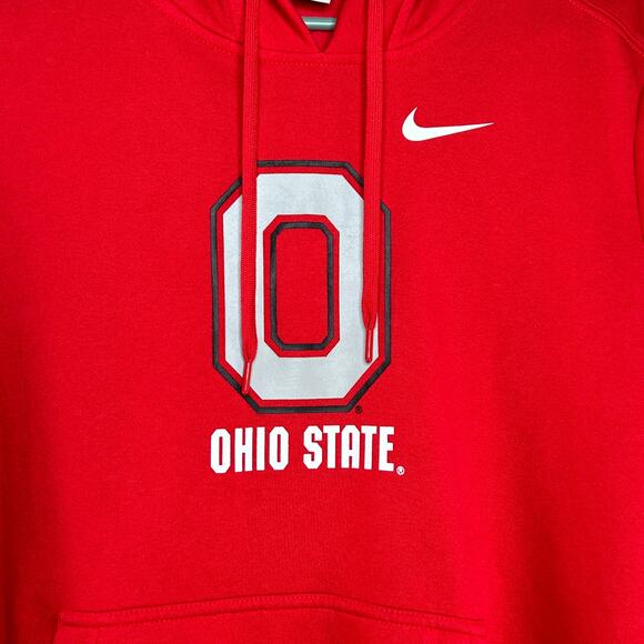 Nike Ohio State Buckeyes Hoodie Sweatshirt Women's SZ XL Red Collegiate Football - Picture 4 of 5